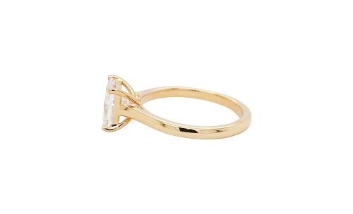 2.04ct Lab Grown Diamond & 18ct Gold Solitaire Ring 4.1g