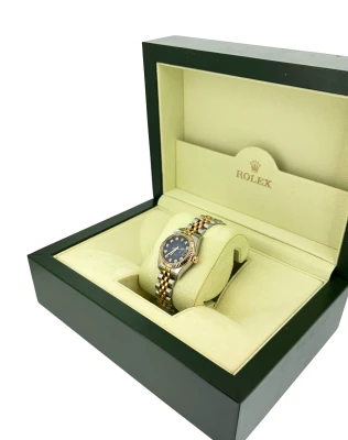 Rolex 26mm DateJust 18ct Gold/Stainless Steel DIAMOND 2007 Box & Papers Model:179173