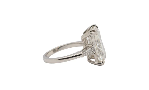 8.08ct Lab Grown Diamond & Platinum Solitaire Ring 7.75g