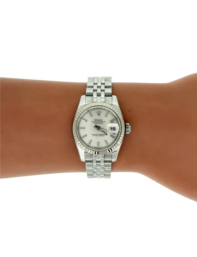 Rolex 26mm Datejust- 18ct White Gold & Stainless Steel ( Concealed Clasp) Year 2008 Model; 179174