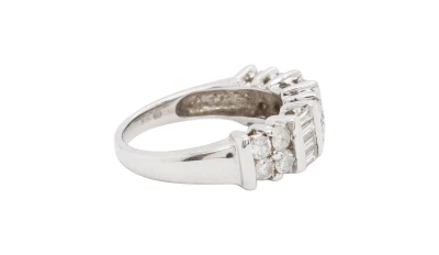 1.00ct Diamond & 18ct White Gold Dress Ring 4.7g