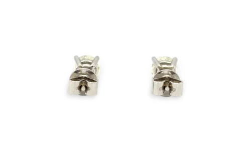 1.00ct Natural Diamond & 18ct White Gold Solitaire Stud Earrings 1.58g