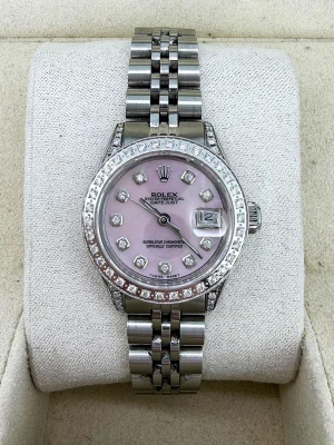 Rolex 26mm Datejust - Mother of Pearl & Diamond/Stainless Steel ( Year 1978) Model :69173