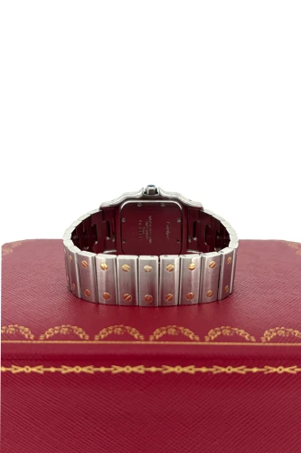 Cartier 29mm Santos Galbee - 18ct Gold & Stainless (Steel Circa 2010) Model: 1566