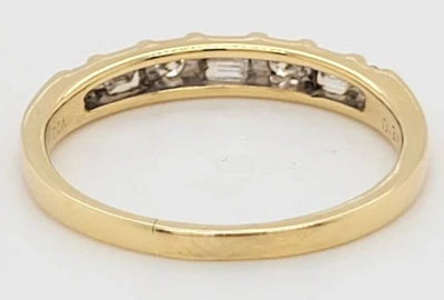 0.25ct Diamond & 18ct Gold Eternity/Wedding Ring 2.4g
