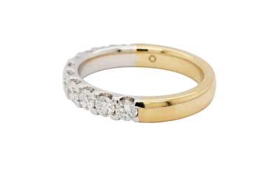 1.50ct Lab Grown Diamond & 9ct Gold Eternity/Wedding Band 4.92g