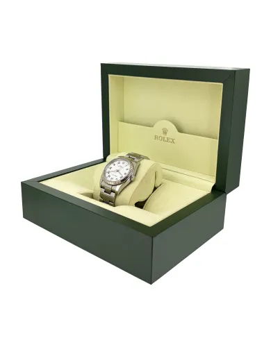 Rolex 36mm Oyster Non Date - Stainless Steel DIAMOND DIAL( 2008 Box & Papers) Model 116034