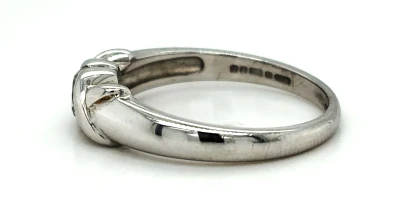 0.44ct Diamond & 18ct White Gold Dress/Solitaire Ring 4.4g