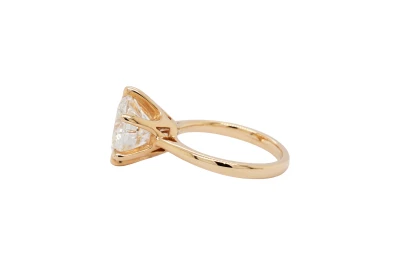 5.01ct Lab Grown Diamond & 9ct Gold Solitaire Ring 5.4g