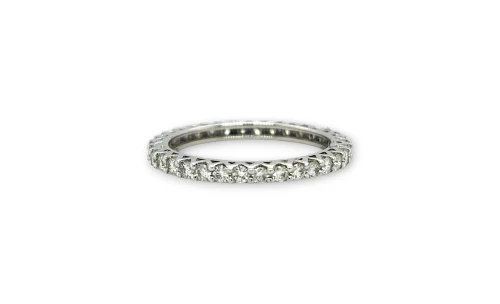 0.72ct Natural Diamond & Platinum 2.0mm FULL Eternity/Wedding Band 2.78g