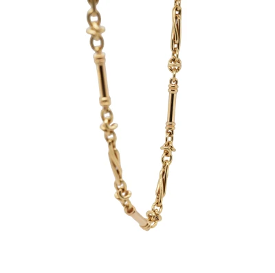 Solid 9ct Gold 4mm Fancy Chain 18 Inch 36.66g