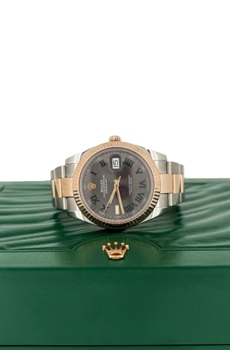 Rolex 41mm Datejust WIMBLEDON (2022 B0x & Papers 18ct Rose Gold/Stainless Steel Model: 126331