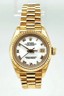 Rolex 26mm Date-Just ( Year 1983) 18ct Gold Model: 69178