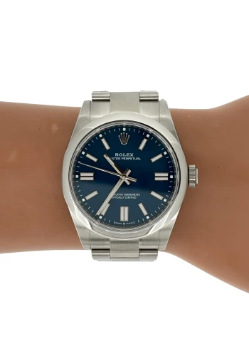 BRAND NEW Rolex 41mm Oyster Perpetual Med Blue (2026 Box & Papers) Stainless Steel Model:134300