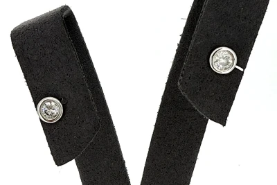 0.45ct Diamond & 18ct White Gold Solitaire Stud Earrings 1.0g