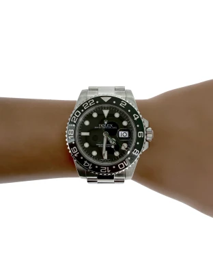 Rolex 40mm GMT Master 2 Stainless Steel 2016 Box & Papers