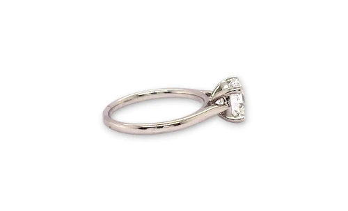 2.01ct Lab Grown Diamond & 9ct White Gold Solitaire Ring 3.36g