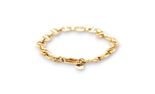 9ct Gold 7.0mm Anchor Link Fancy Bracelet 7.0 Inch 4.9g