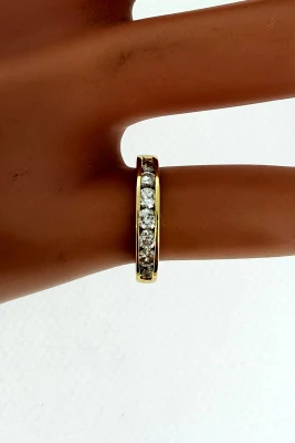 0.47ct Diamond & 18ct Gold Eternity/Wedding Band 2.5g