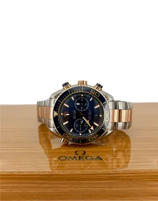 Omega 46mm Seamaster Planet 18ct Gold & Stainless Steel 2016 Box & Papers