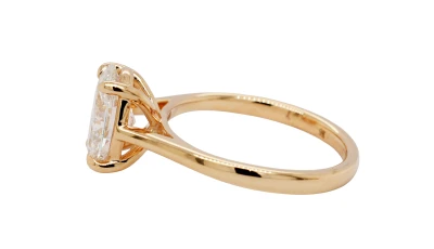 2.01ct Lab Grown Diamond & 9ct Gold Solitaire Ring 3.3g