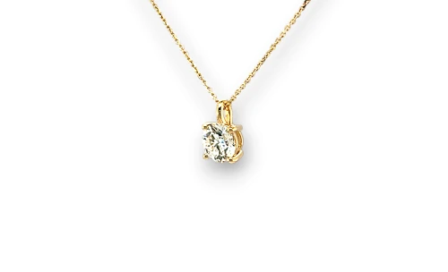 1.51ct Lab Grown Diamond & 9ct Gold Pendant & Chain 16/18Inch 2.5g