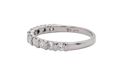 0.50ct Natural Diamond & Platinum Eternity Ring 3.22g