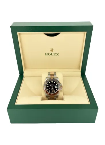Rolex 40mm GMT Master 2 "Rootbeer" 18ct Rose Gold/Stainless Steel 2022 Box & Papers Model: 126711CHNR