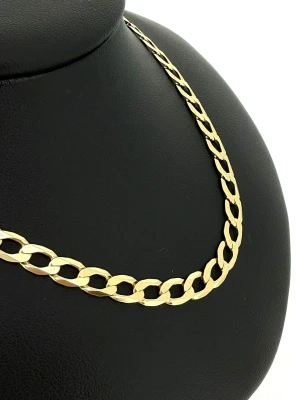 9ct Gold 5mm Traditional Curb Chain 13.1g 22Inch