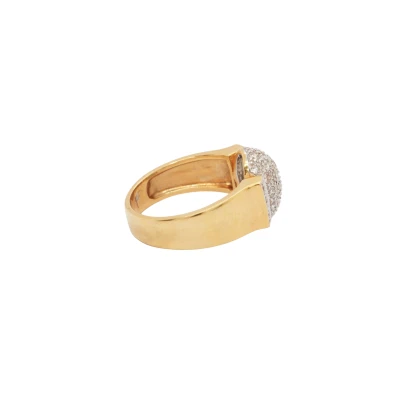 0.50ct Natural Diamond & 18ct Gold Dress Ring 7.08g