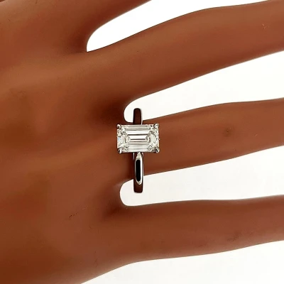 2.07ct Lab Grown Diamond & Platinum Solitaire 5.3g