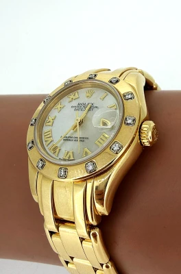 Rolex 29mm Pearl Master 18 Gold & Diamond ( Year 1999) Model : 80318