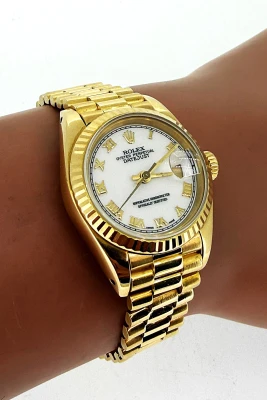 Rolex 26mm Date-Just ( Year 1983) 18ct Gold Model: 69178