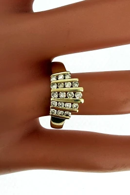 0.48ct Diamond & 14ct Gold Dress Ring 4.7g