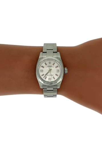 Rolex 26mm Oyster Perpetual Non- Date - Stainless Steel (2018 Box & Papers) Model:176200