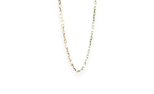 9ct White Gold 2.1mm Diamond Cut Belcher Chain 5.2g, 18 inch