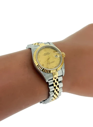 Rolex 26mm Datejust 18ct Gold & Stainless Steel (1993 Box & Papers) Model 69173