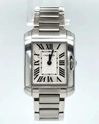Cartier Tank Anglaise 23mm - Stainless Steel 2015 Box & Papers  Model : 3485