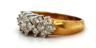 1.00ct Diamond & 18ct Gold Dress Ring 5.4g