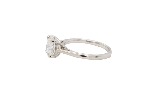 2.00ct Lab Grown Diamond & Platinum Solitaire Ring 4.4g