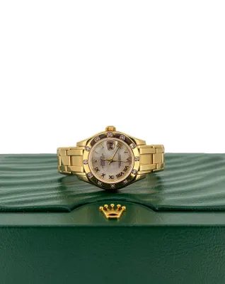 Rolex 29mm Pearl Master 18 Gold & Diamond ( Year 1999) Model : 80318