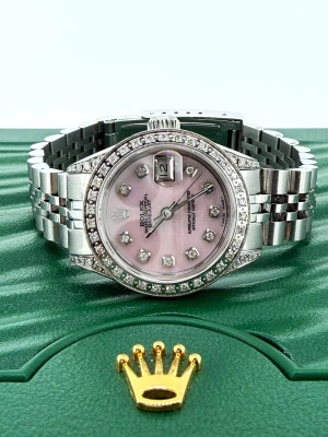Rolex 26mm Datejust - Mother of Pearl & Diamond/Stainless Steel ( Year 1978) Model :69173