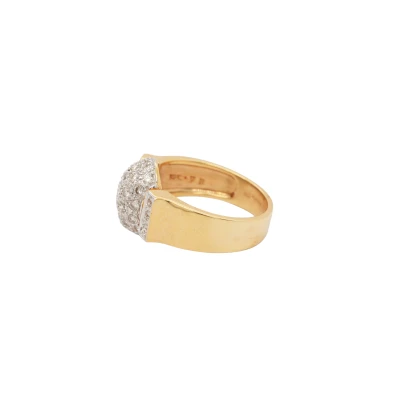 0.50ct Natural Diamond & 18ct Gold Dress Ring 7.08g