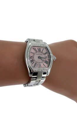 Cartier 31mm Roadster- Stainless Steel & Diamond ( Circa 2015) 2675