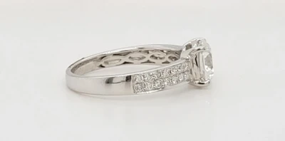 1.61ct Lab Grown Diamond & 18ct White Gold Solitaire  3.0g Size: M