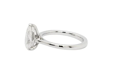 2.02ct Lab Grown Diamond & Platinum Solitaire Ring 5.75g