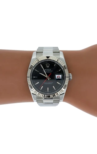 Rolex 36mm Datejust "Turn- o- Graph" 18ct White Gold & Stainless Steel 2006 Box & Papers Model: 116264