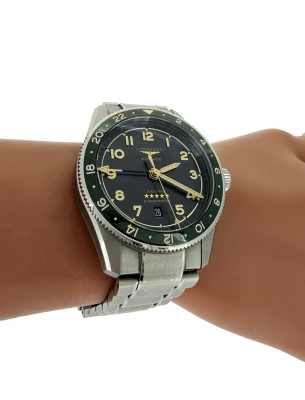 Longines 42mm GMT Spirit Zulu (2022 Box & Papers) Stainless Steel Model: L3.812.4.63.16