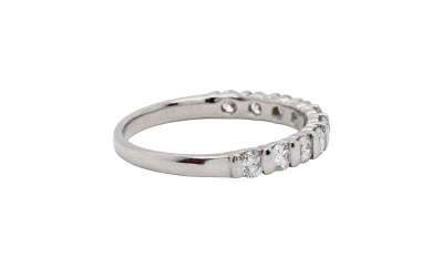 0.50ct Natural Diamond & Platinum Eternity Ring 3.22g