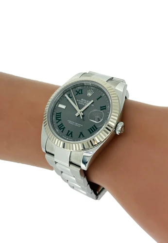 Rolex 41mm Datejust WIMBLEDON ( 2024 Box & Papers ) 18ct White Gold/Stainless Steel- Model: 126334